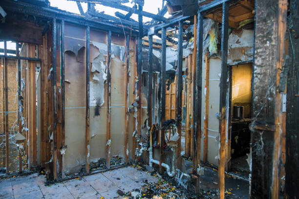 Professional Fire Damage Assessment technician working in Grand Prairie, TX
